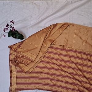 Sari (gold and red)